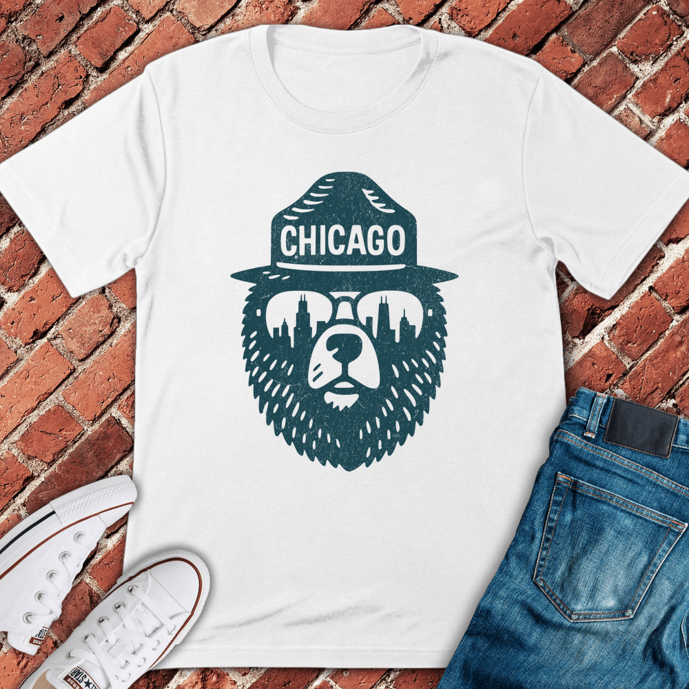Chicago Bearhead T-Shirt - Graphic Tee - Gift for Chicago Lovers - Unisex