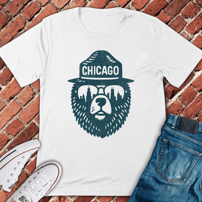 Chicago Bearhead T-Shirt - Graphic Tee - Gift for Chicago Lovers - Unisex