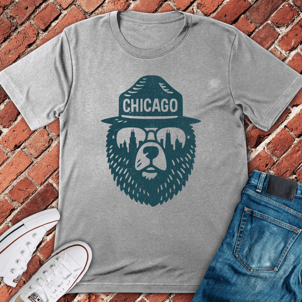 Chicago Bearhead T-Shirt - Graphic Tee - Gift for Chicago Lovers - Unisex