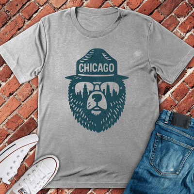 Chicago Bearhead T-Shirt - Graphic Tee - Gift for Chicago Lovers - Unisex