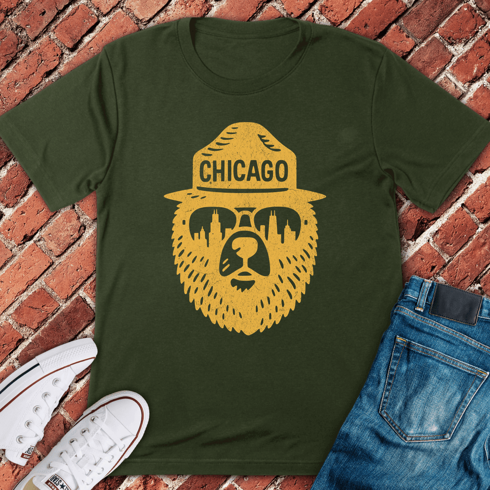 Chicago Bearhead T-Shirt - Graphic Tee - Gift for Chicago Lovers - Unisex