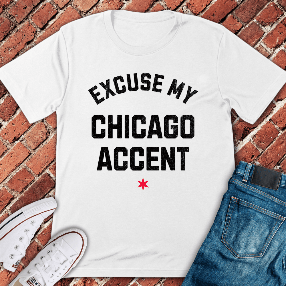 Chicago Accent T-Shirt - Graphic Tee - Gift for Chicago Lovers - Unisex