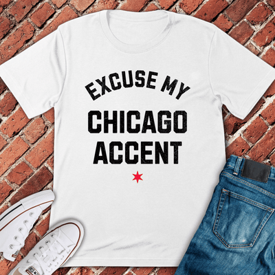 Chicago Accent T-Shirt - Graphic Tee - Gift for Chicago Lovers - Unisex