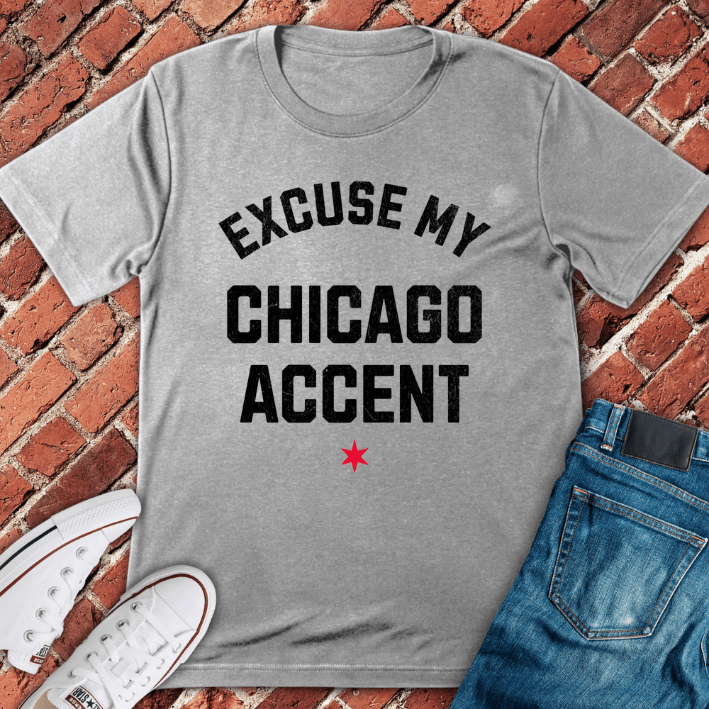 Chicago Accent T-Shirt - Graphic Tee - Gift for Chicago Lovers - Unisex