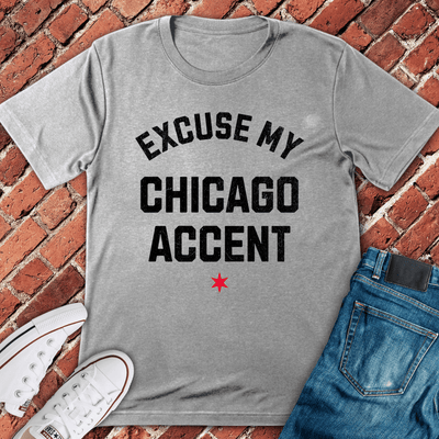 Chicago Accent T-Shirt - Graphic Tee - Gift for Chicago Lovers - Unisex