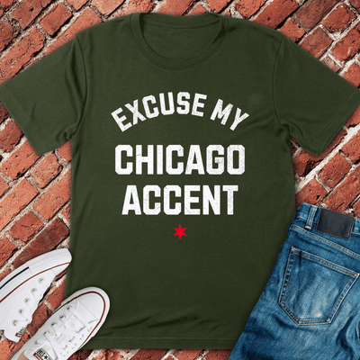 Chicago Accent T-Shirt - Graphic Tee - Gift for Chicago Lovers - Unisex