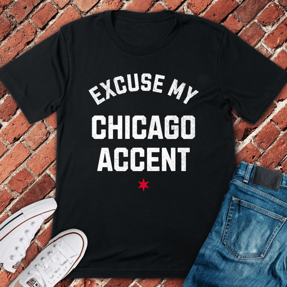 Chicago Accent T-Shirt - Graphic Tee - Gift for Chicago Lovers - Unisex
