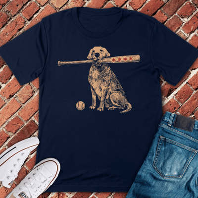 Chicago Bat Dog T-Shirt - Graphic Tee - Gift for Chicago Lovers - Unisex