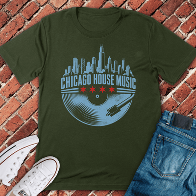 Chi House Record T-Shirt - Graphic Tee - Gift for Chicago Lovers - Unisex