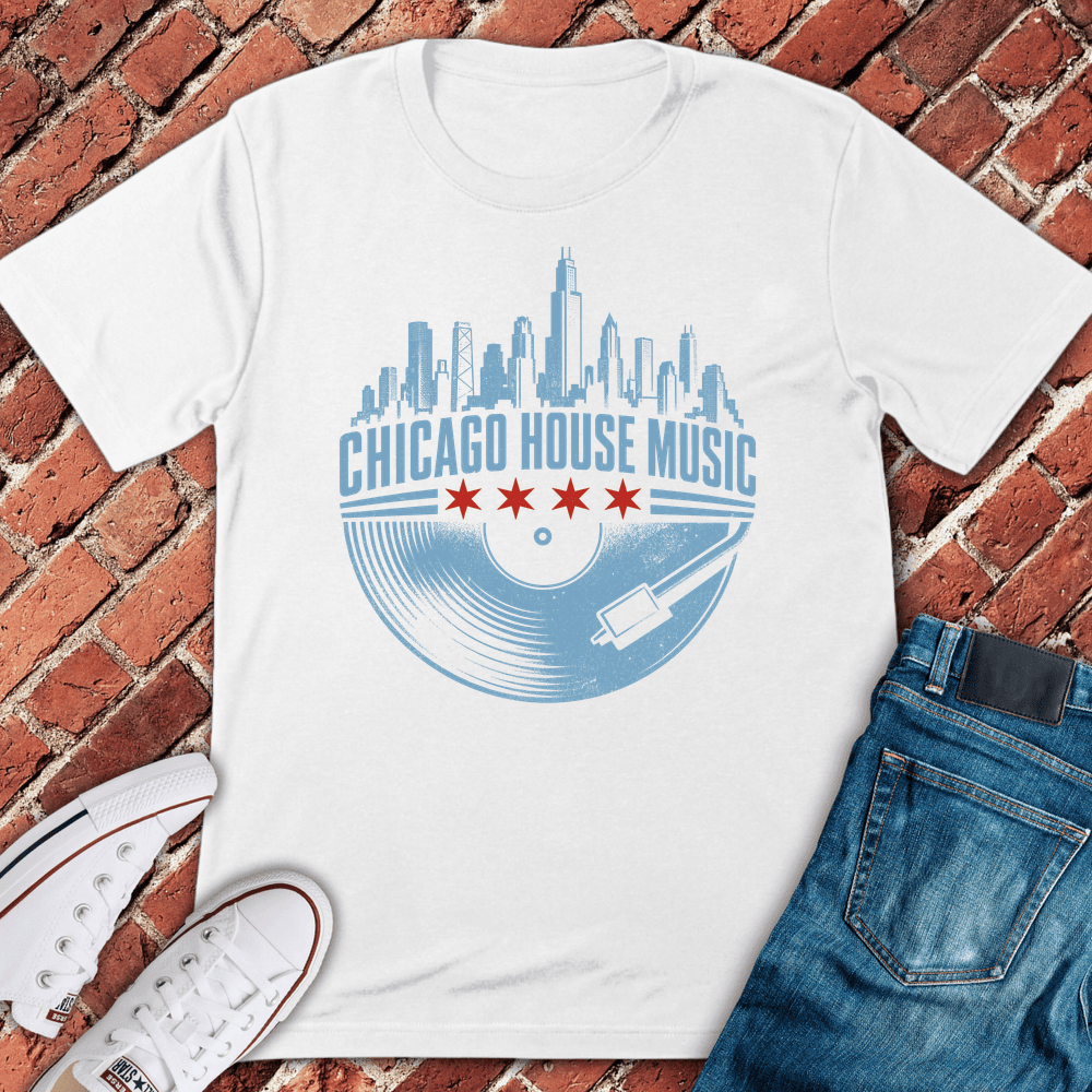 Chi House Record T-Shirt - Graphic Tee - Gift for Chicago Lovers - Unisex
