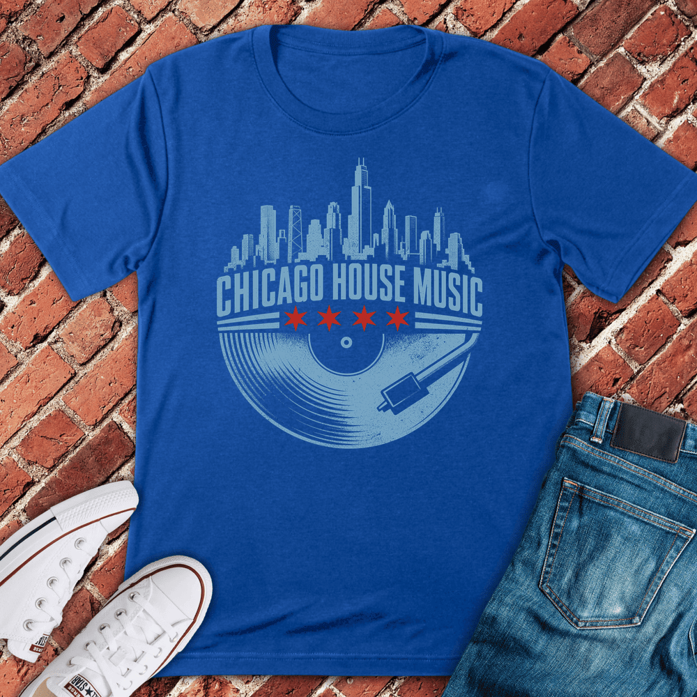 Chi House Record T-Shirt - Graphic Tee - Gift for Chicago Lovers - Unisex