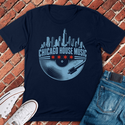 Chi House Record T-Shirt - Graphic Tee - Gift for Chicago Lovers - Unisex