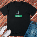 Chicago Pigeon T-Shirt - Graphic Tee - Gift for Chicago Lovers - Unisex