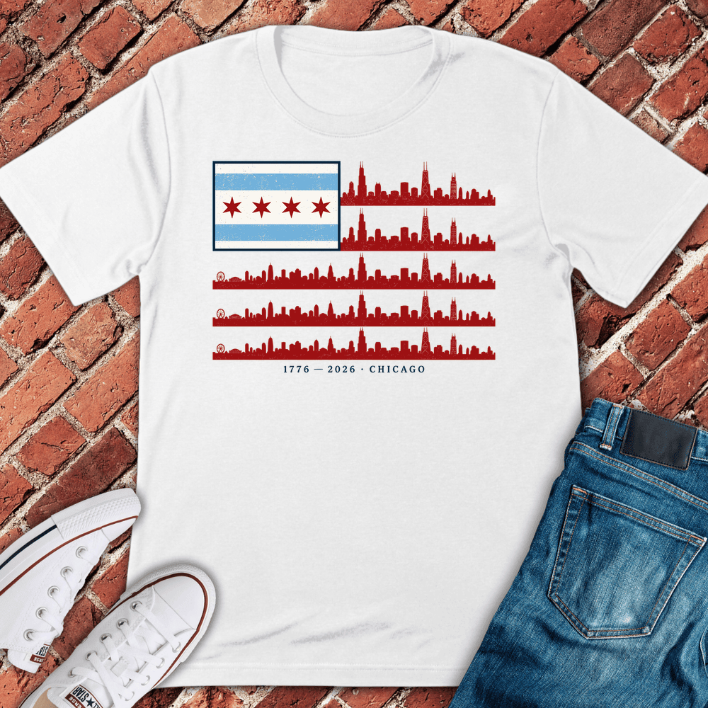 Chi Skyline 250 T-Shirt - Graphic Tee - Gift for Chicago Lovers - Unisex