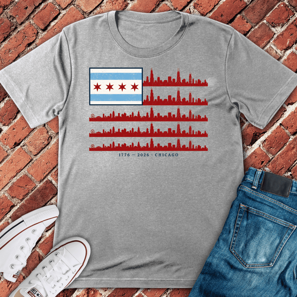 Chi Skyline 250 T-Shirt - Graphic Tee - Gift for Chicago Lovers - Unisex