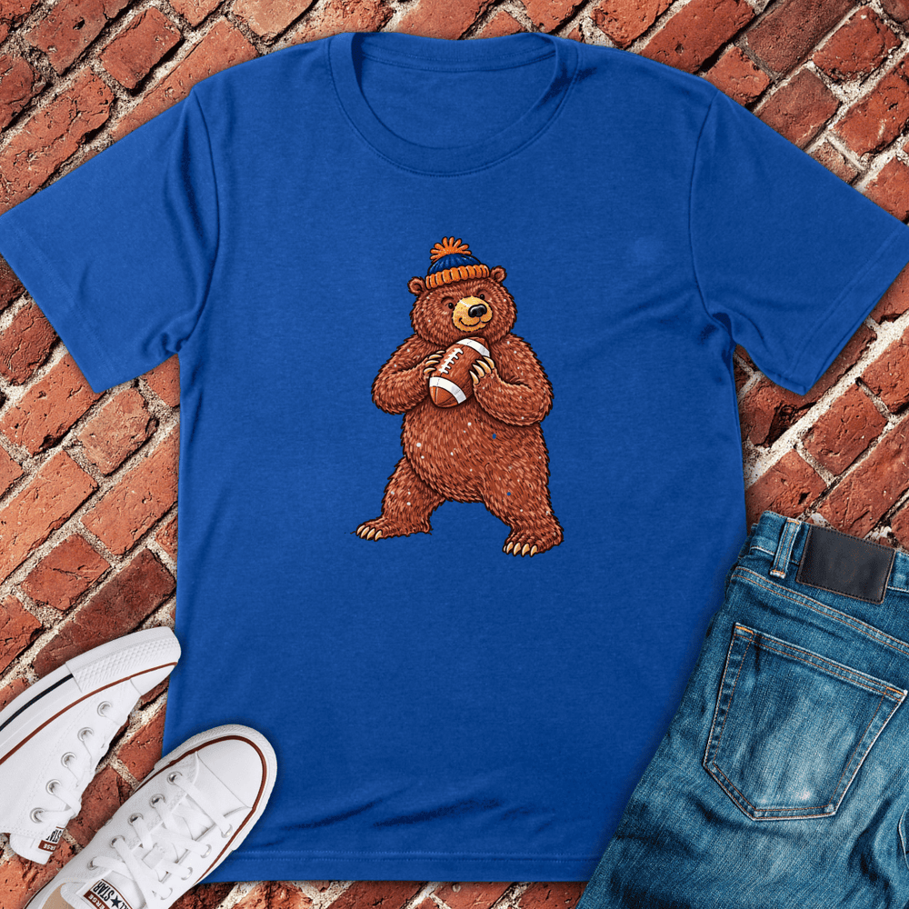 Football Bear T-Shirt - Chicago Graphic Tee - Gift for Chicago Lovers - Unisex