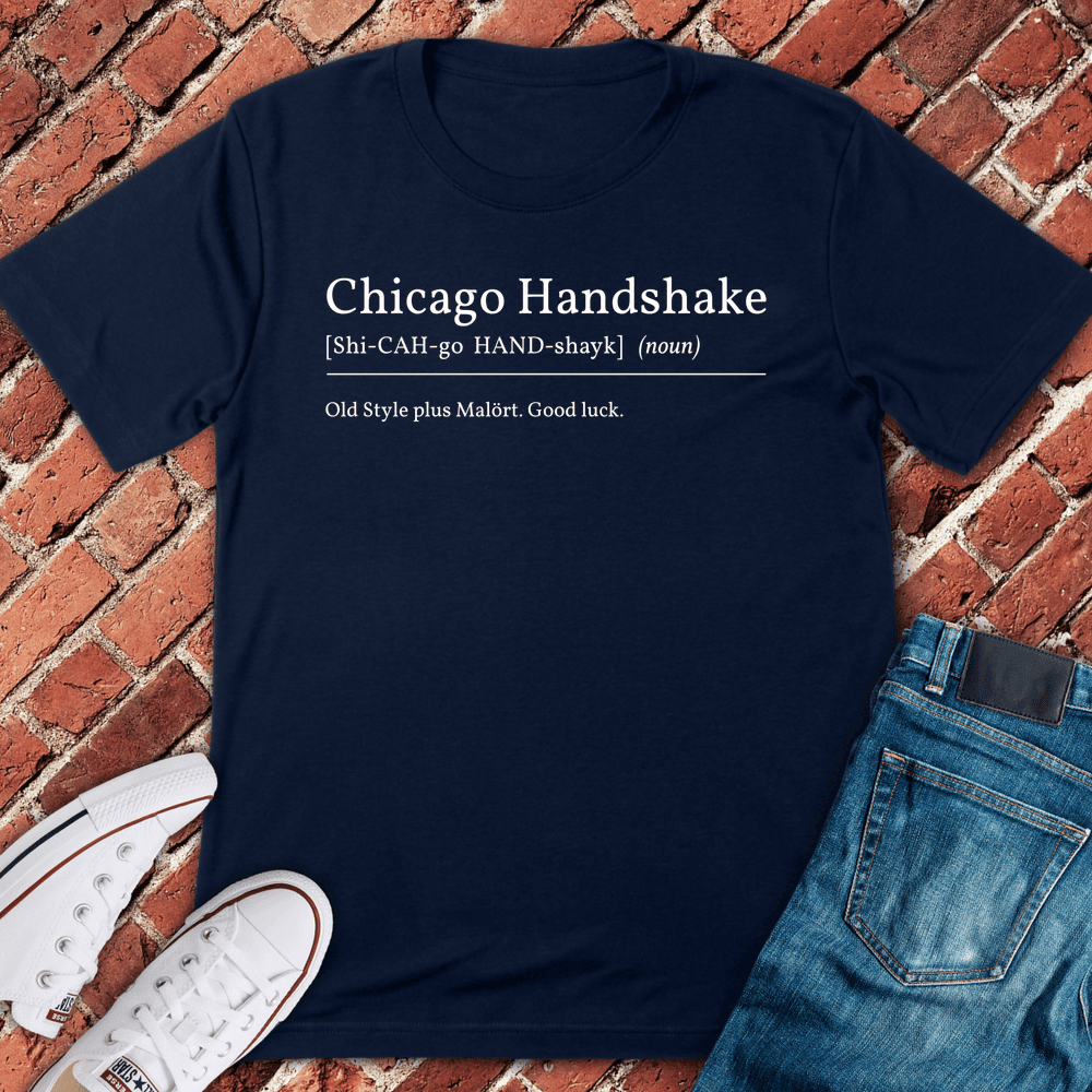 Chicago Handshake T-Shirt - Graphic Tee - Gift for Chicago Lovers - Unisex