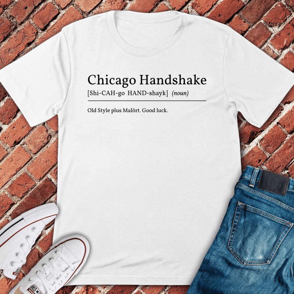 Chicago Handshake T-Shirt - Graphic Tee - Gift for Chicago Lovers - Unisex