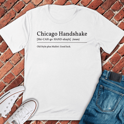 Chicago Handshake T-Shirt - Graphic Tee - Gift for Chicago Lovers - Unisex