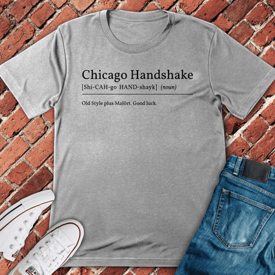 Chicago Handshake T-Shirt - Graphic Tee - Gift for Chicago Lovers - Unisex