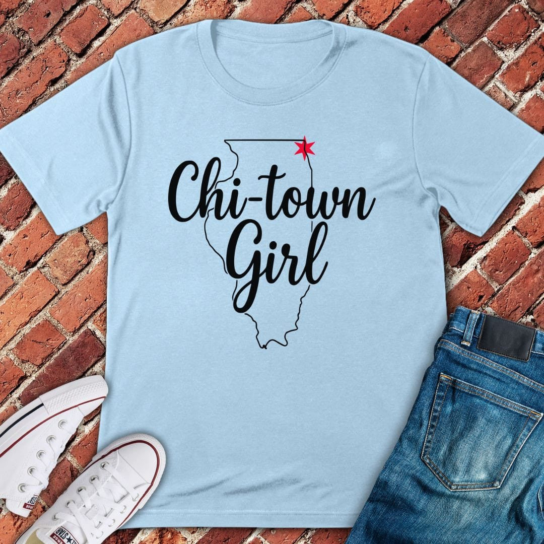 Chi-Town Girl T-Shirt - Graphic Tee - Gift for Chicago Lovers
