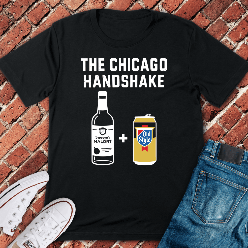 Chicago Handshake T-Shirt - Graphic Tee - Gift for Chicago Lovers - Unisex