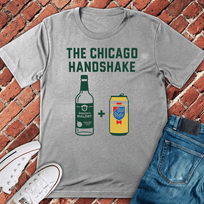 Chicago Handshake T-Shirt - Graphic Tee - Gift for Chicago Lovers - Unisex