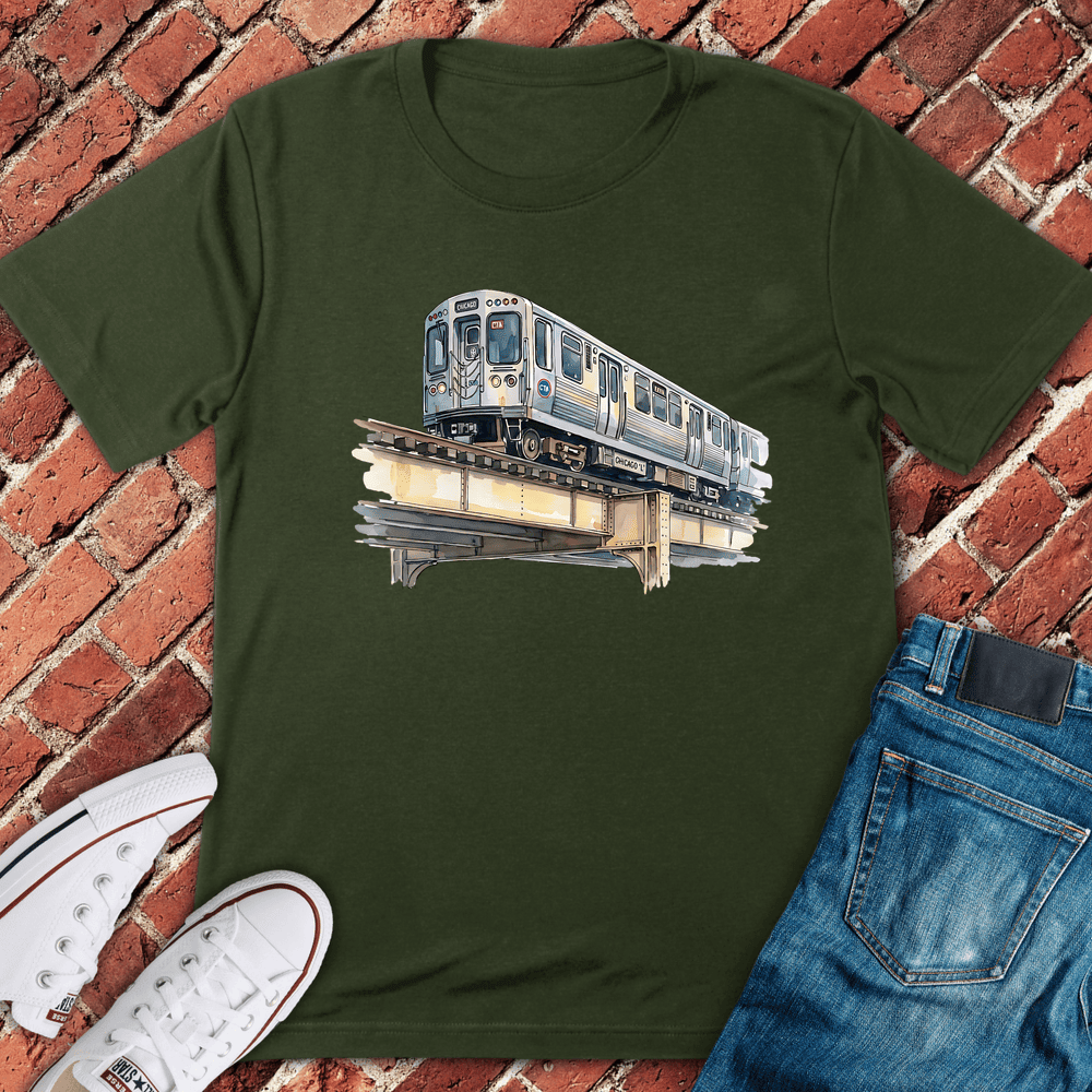 El Train Express T-Shirt - Chicago Graphic Tee - Gift for Chicago Lovers - Unisex