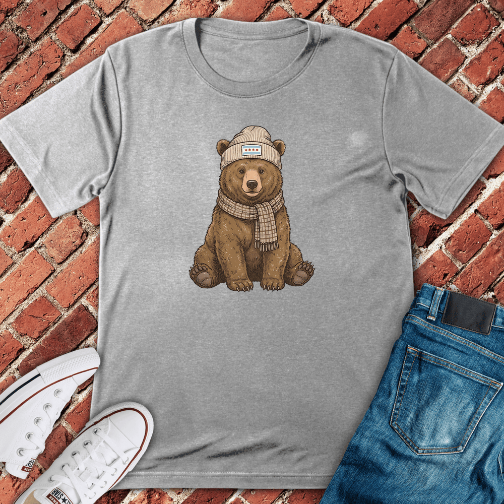 Chicago Cozy Bear T-Shirt - Graphic Tee - Gift for Chicago Lovers - Unisex