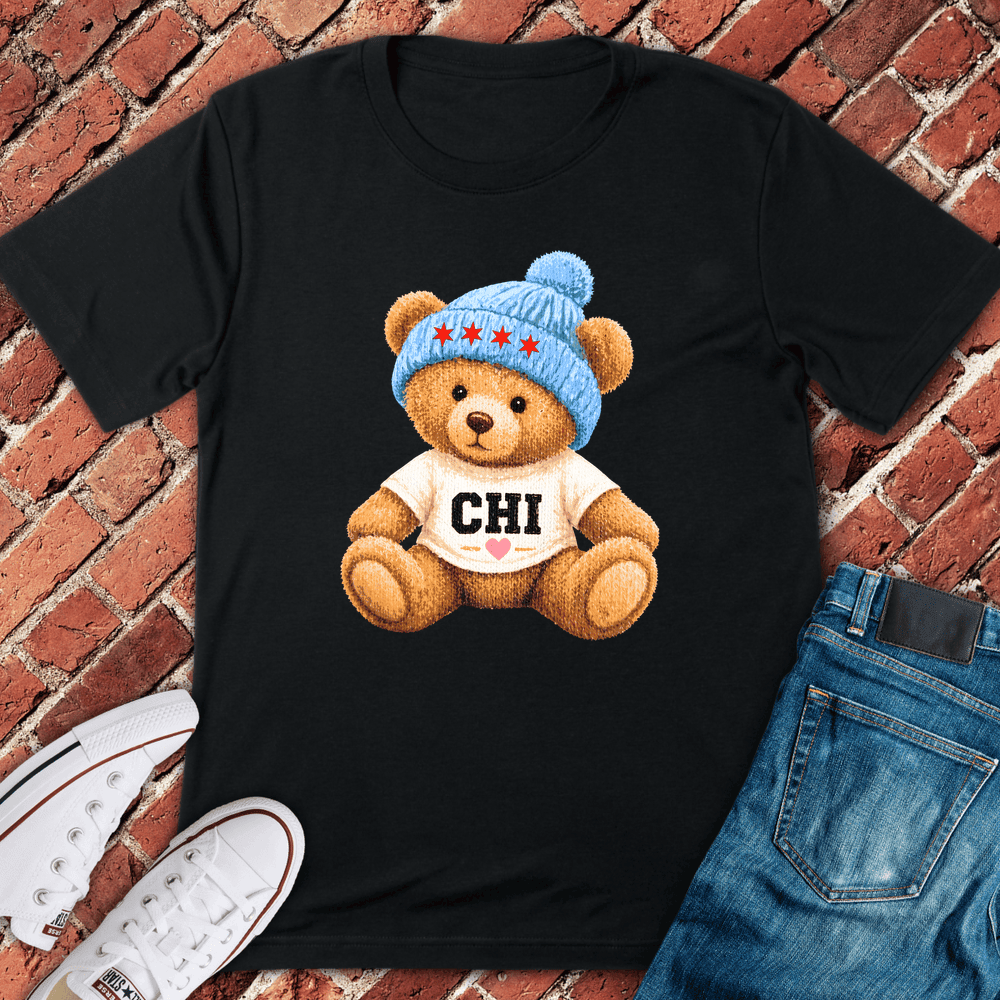 Chicago Love Bear T-Shirt - Graphic Tee - Gift for Chicago Lovers - Unisex