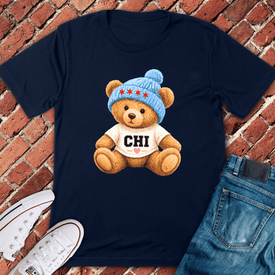 Chicago Love Bear T-Shirt - Graphic Tee - Gift for Chicago Lovers - Unisex