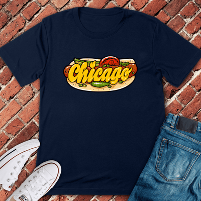 Chicago Dog Dreams T-Shirt - Graphic Tee - Gift for Chicago Lovers - Unisex