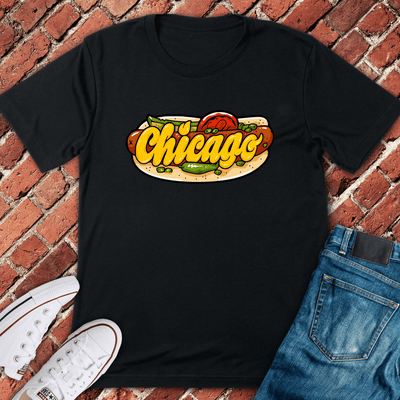 Chicago Dog Dreams T-Shirt - Graphic Tee - Gift for Chicago Lovers - Unisex