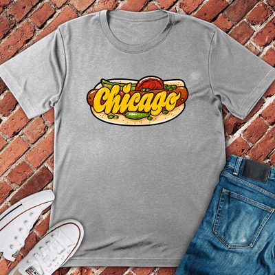 Chicago Dog Dreams T-Shirt - Graphic Tee - Gift for Chicago Lovers - Unisex