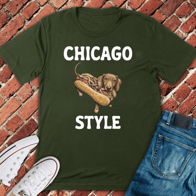 Chicago Style Wiener T-Shirt - Graphic Tee - Gift for Chicago Lovers - Unisex