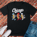 Chicago Dog Dash T-Shirt - Graphic Tee - Gift for Chicago Lovers - Unisex