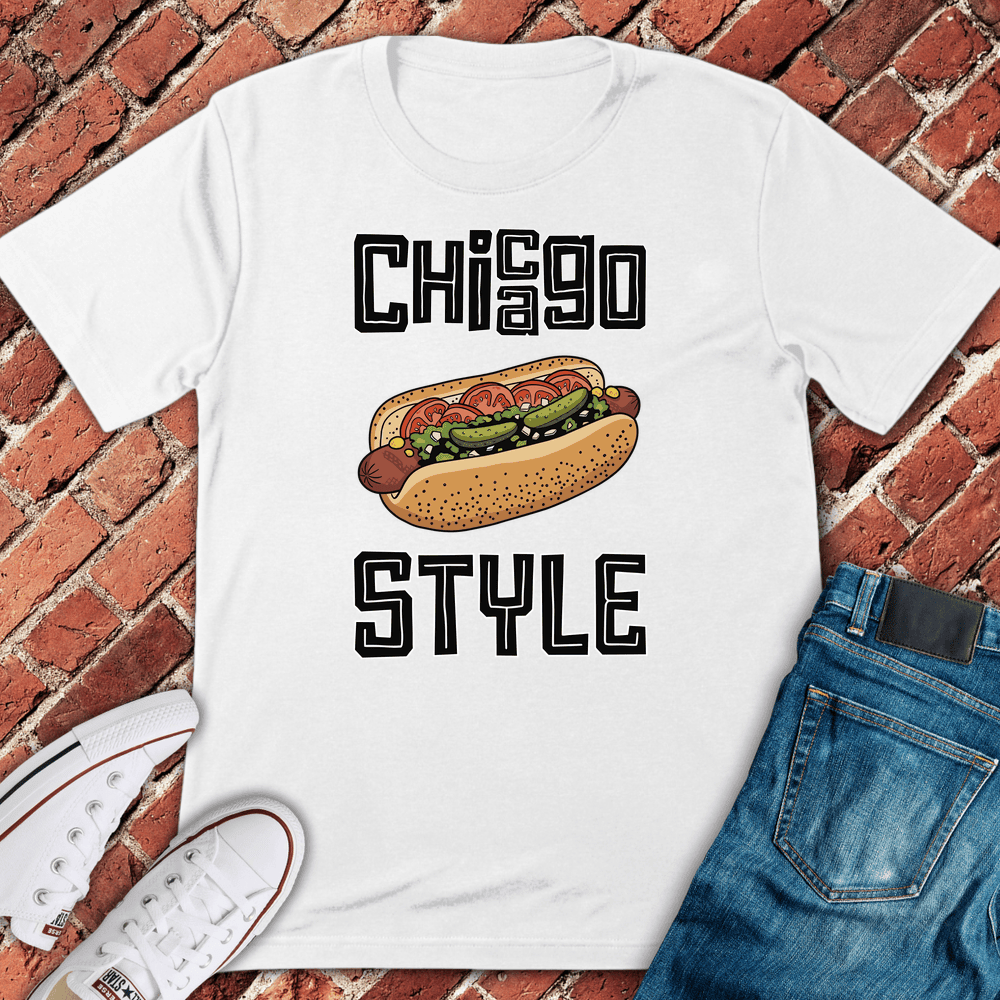 Chi Style Dog T-Shirt - Graphic Tee - Gift for Chicago Lovers - Unisex