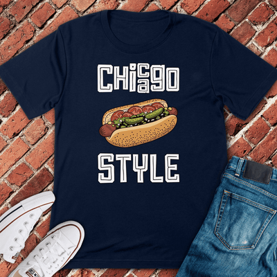 Chi Style Dog T-Shirt - Graphic Tee - Gift for Chicago Lovers - Unisex