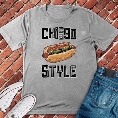 Chi Style Dog T-Shirt - Graphic Tee - Gift for Chicago Lovers - Unisex