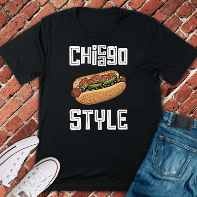 Chi Style Dog T-Shirt - Graphic Tee - Gift for Chicago Lovers - Unisex