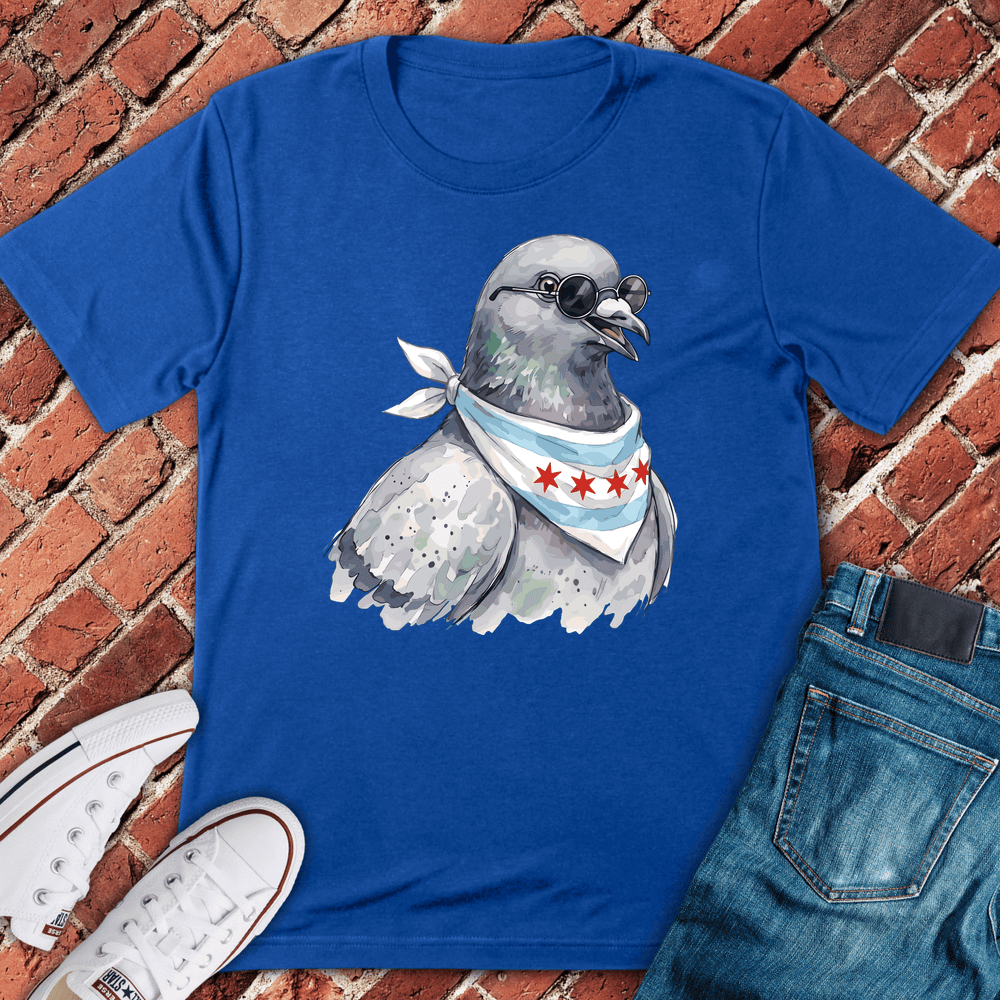 Chi Pigeon Drip T-Shirt - Graphic Tee - Gift for Chicago Lovers - Unisex