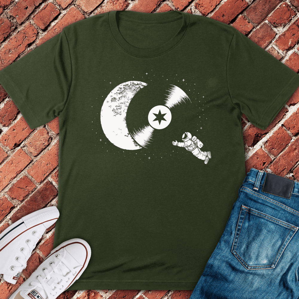 Cosmic Vinyl Drift T-Shirt - Chicago Graphic Tee - Gift for Chicago Lovers - Unisex
