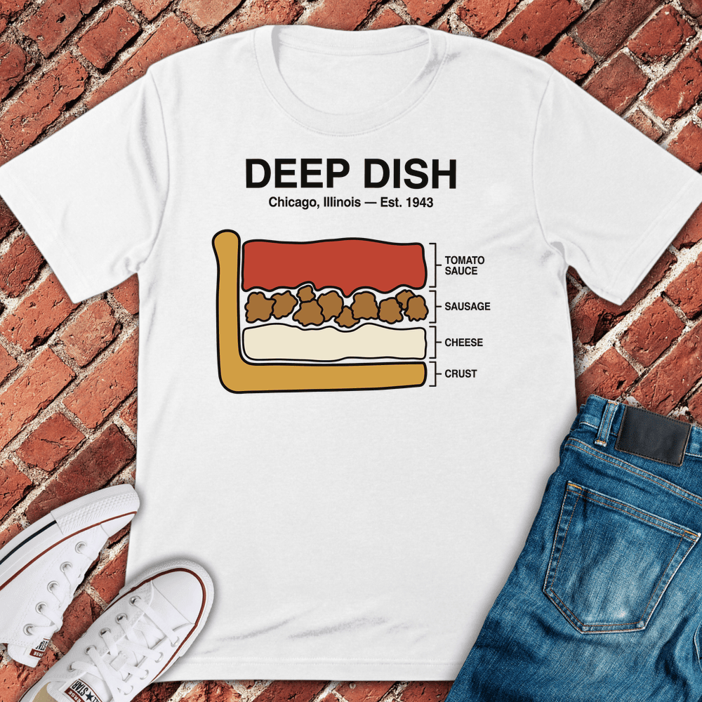 Deep Dish Legend T-Shirt - Chicago Graphic Tee - Gift for Chicago Lovers - Unisex