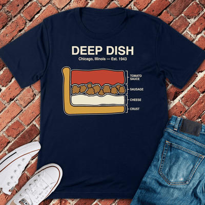Deep Dish Legend T-Shirt - Chicago Graphic Tee - Gift for Chicago Lovers - Unisex