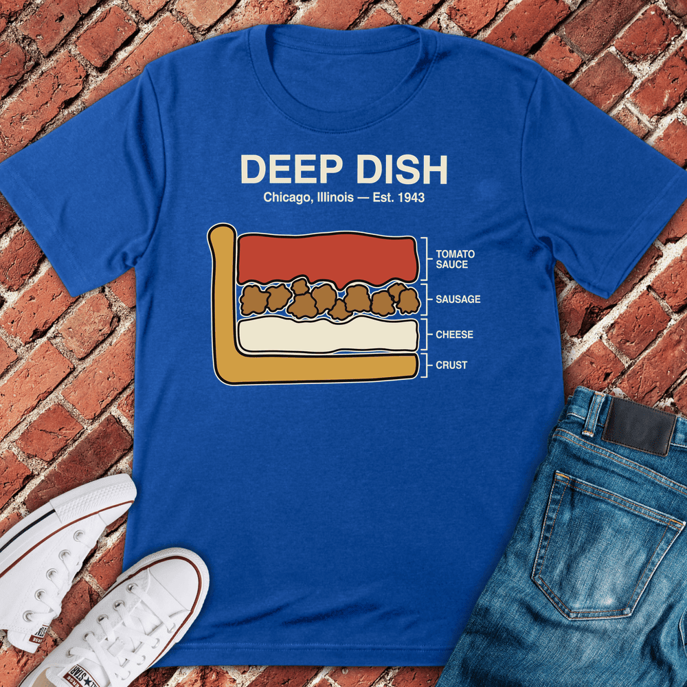 Deep Dish Legend T-Shirt - Chicago Graphic Tee - Gift for Chicago Lovers - Unisex