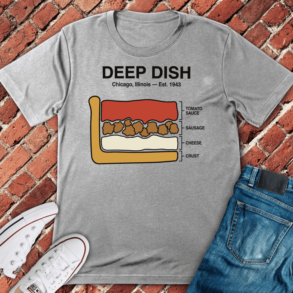 Deep Dish Legend T-Shirt - Chicago Graphic Tee - Gift for Chicago Lovers - Unisex