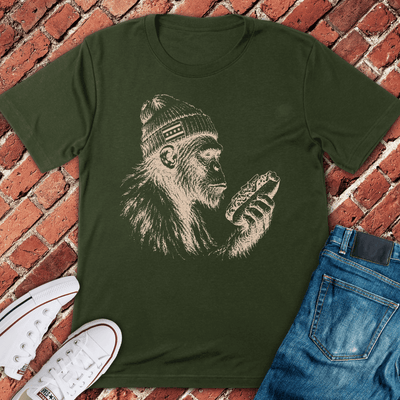 Chicago Dog Chimp T-Shirt - Graphic Tee - Gift for Chicago Lovers - Unisex