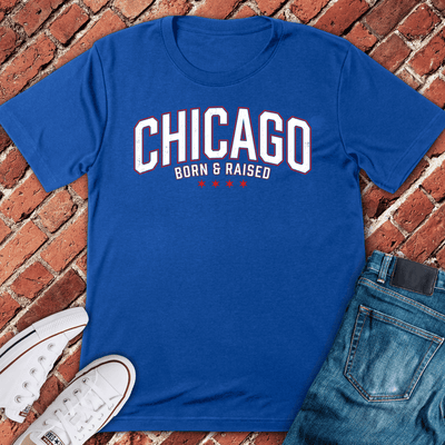 Chi Born Raised T-Shirt - Graphic Tee - Gift for Chicago Lovers - Unisex