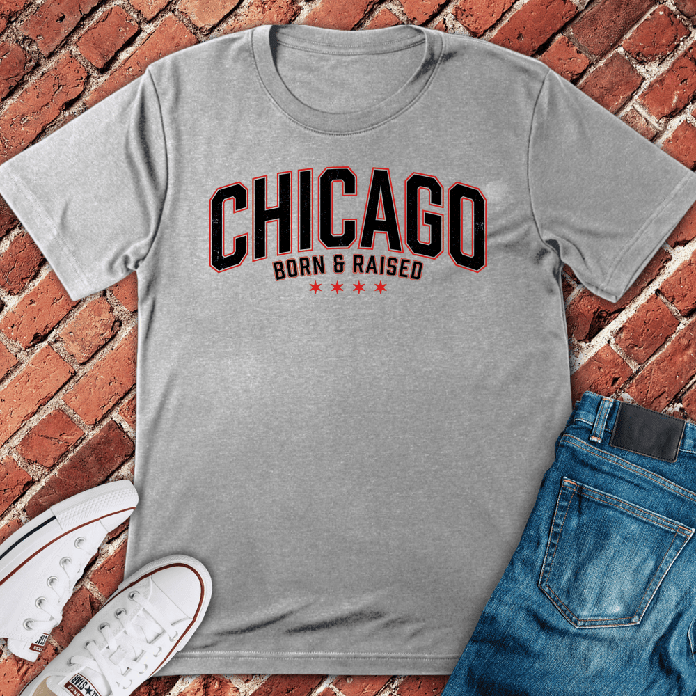 Chi Born Raised T-Shirt - Graphic Tee - Gift for Chicago Lovers - Unisex