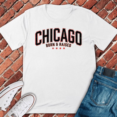 Chi Born Raised T-Shirt - Graphic Tee - Gift for Chicago Lovers - Unisex